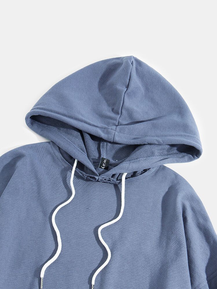 Grafik-stickerei-patchwork-faux-twinset-einfache Hoodies Für Herren