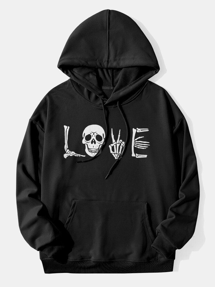 Herren-halloween-hoodies Mit Kordelzug Und Kängurutasche