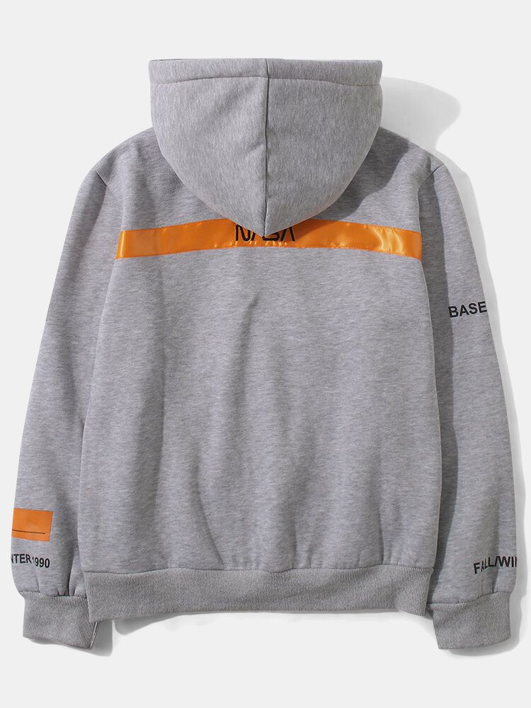 Herren-hoodie Aus 100 % Baumwolle Mit Aufgesticktem Buchstaben Gänseblümchen