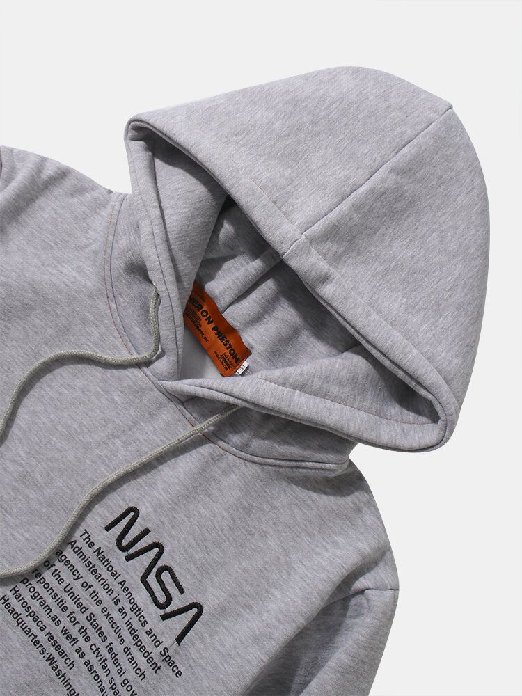 Herren-hoodie Aus 100 % Baumwolle Mit Aufgesticktem Buchstaben Gänseblümchen