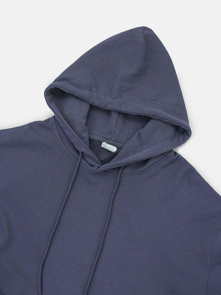 Herren-hoodie Mit Mechanischem Bärendruck Aus Baumwolle Mit Täglichem Kordelzug