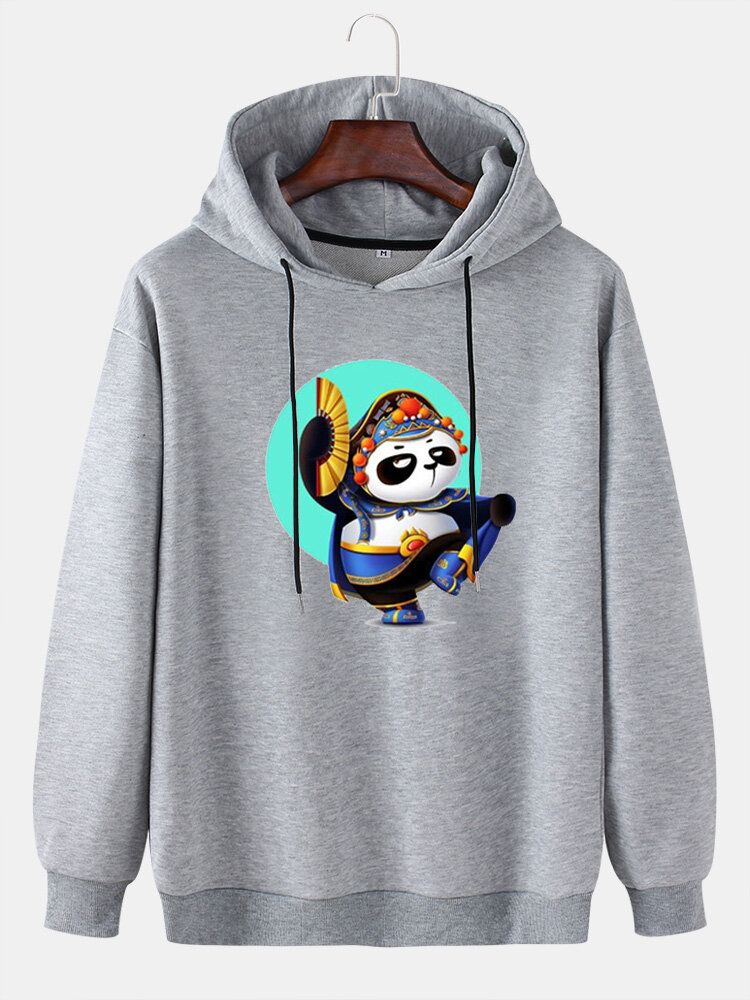 Herren-pullover Mit Cartoon-panda-grafikdruck Täglich Locker