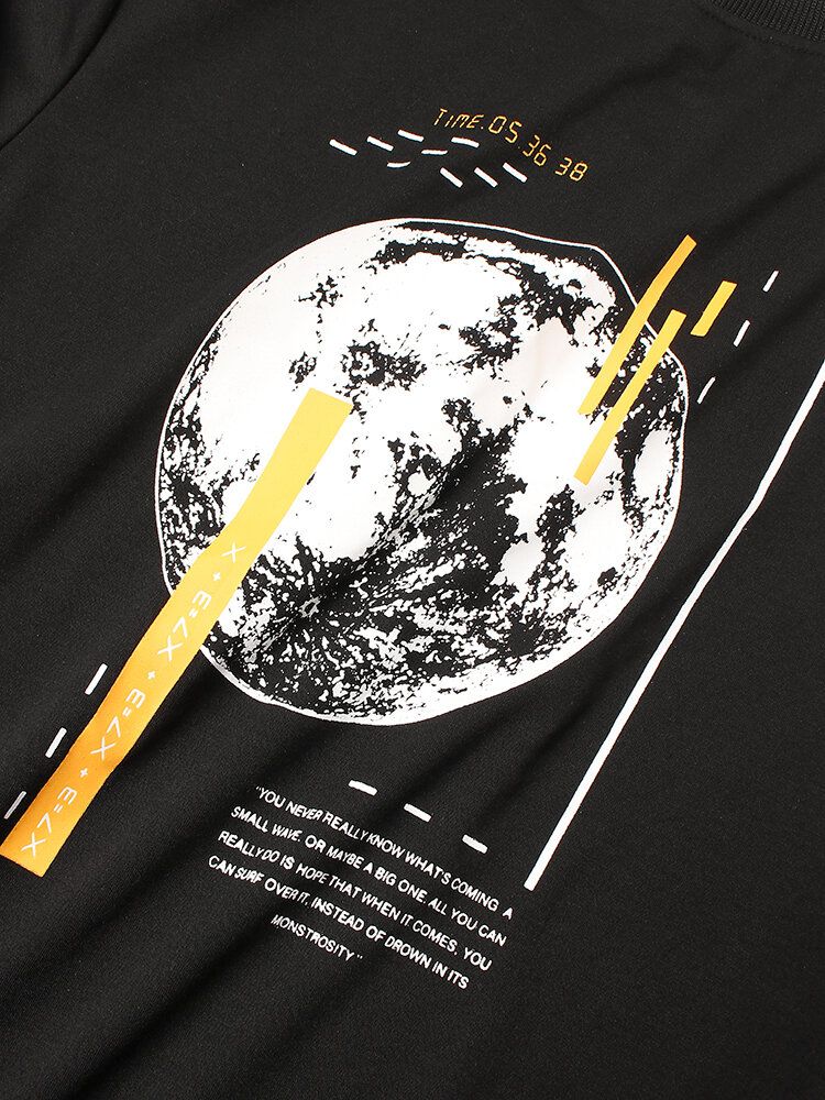 Herren-sweatshirt „back Earth“ Mit Textgrafik 100 % Baumwolle