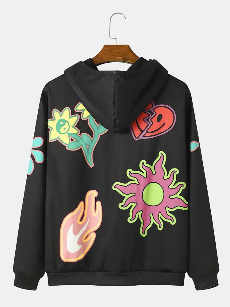 Lässige Hoodies Mit Lustigem Cartoon-zugband Für Herren