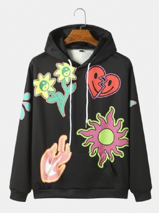 Lässige Hoodies Mit Lustigem Cartoon-zugband Für Herren