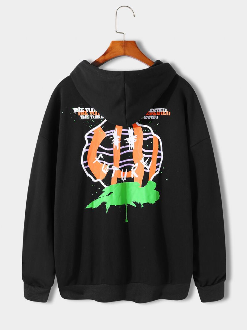 Lässiger Graffiti-hoodie Für Herren