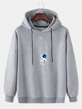 Lässiger Pullover Mit Lustigem Niedlichem Astronauten-print Für Herren