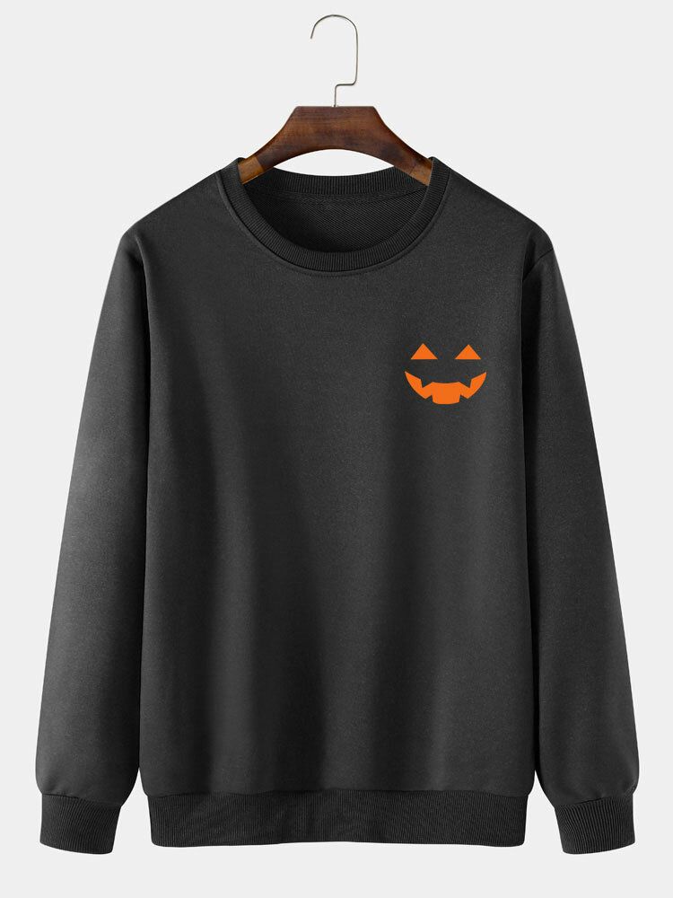 Lässiges Halloween-geist-karikatur-sweatshirt Für Herren