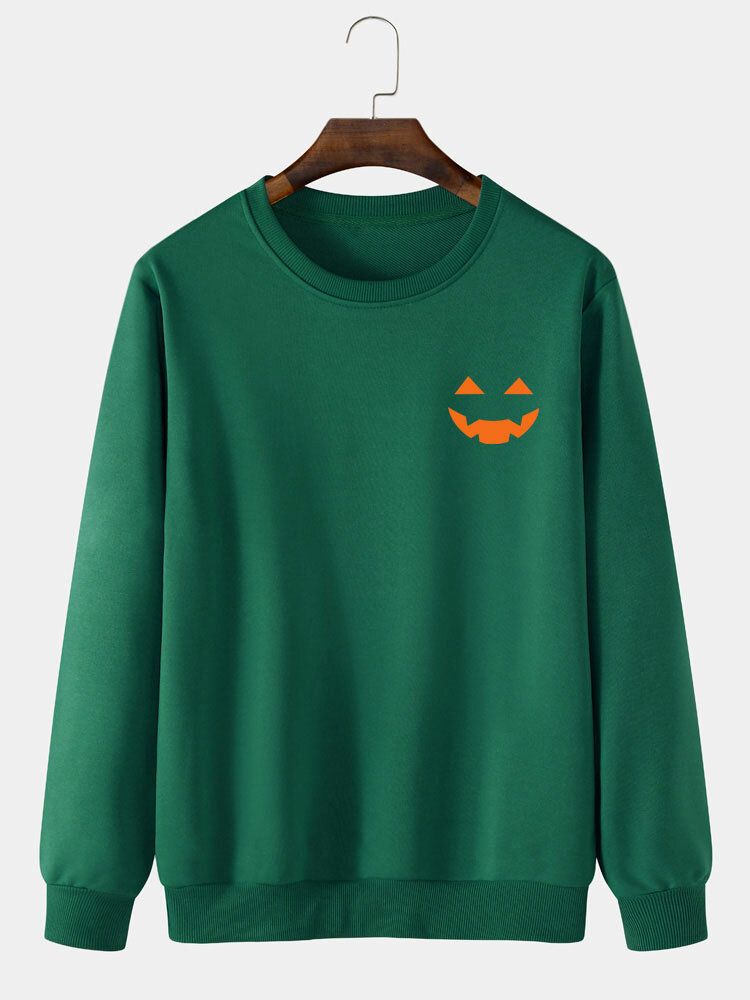 Lässiges Halloween-geist-karikatur-sweatshirt Für Herren