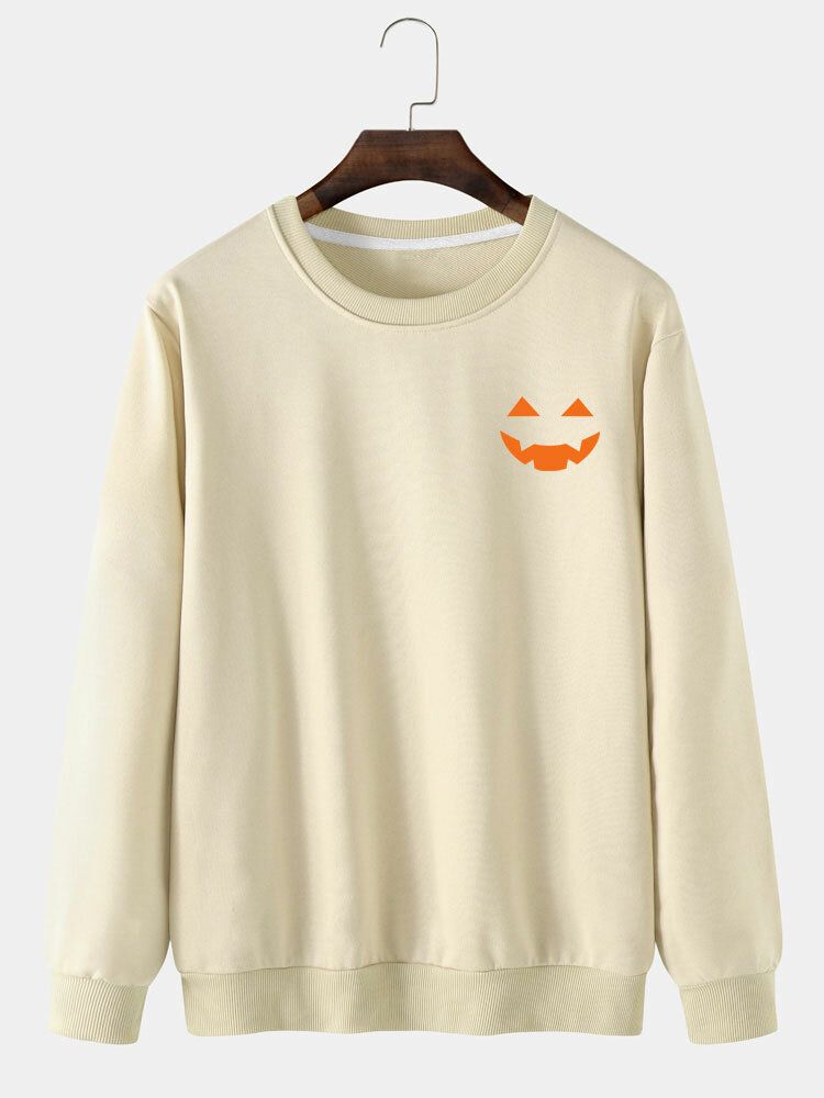 Lässiges Halloween-geist-karikatur-sweatshirt Für Herren