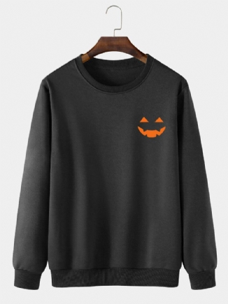 Lässiges Halloween-geist-karikatur-sweatshirt Für Herren