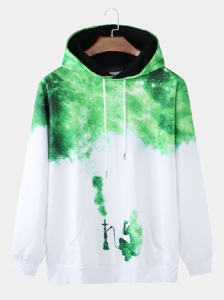 Lustige Kapuzenpullover Mit Kordelzug Und Galaxie-sternenhimmel Für Herren