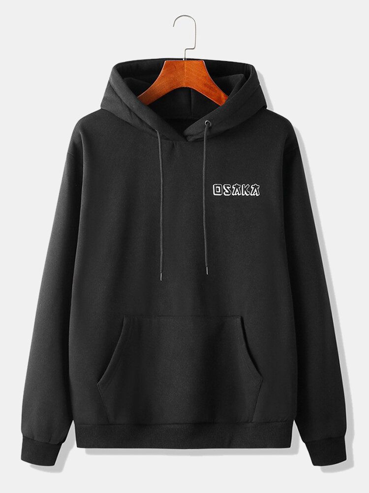 Stilvoller Tages-pullover-hoodie Im Japanischen Stil Mit Drachenrückendruck Für Herren