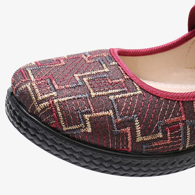 Alte Peking-stoff-elastik-slip-on-resistant-loafer Für Damen