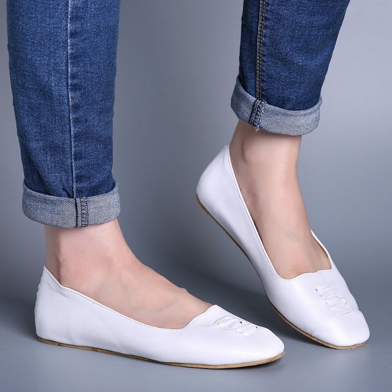 Bequeme Leichte Slip-on-slipper Mit Eckiger Zehenpartie Für Damen