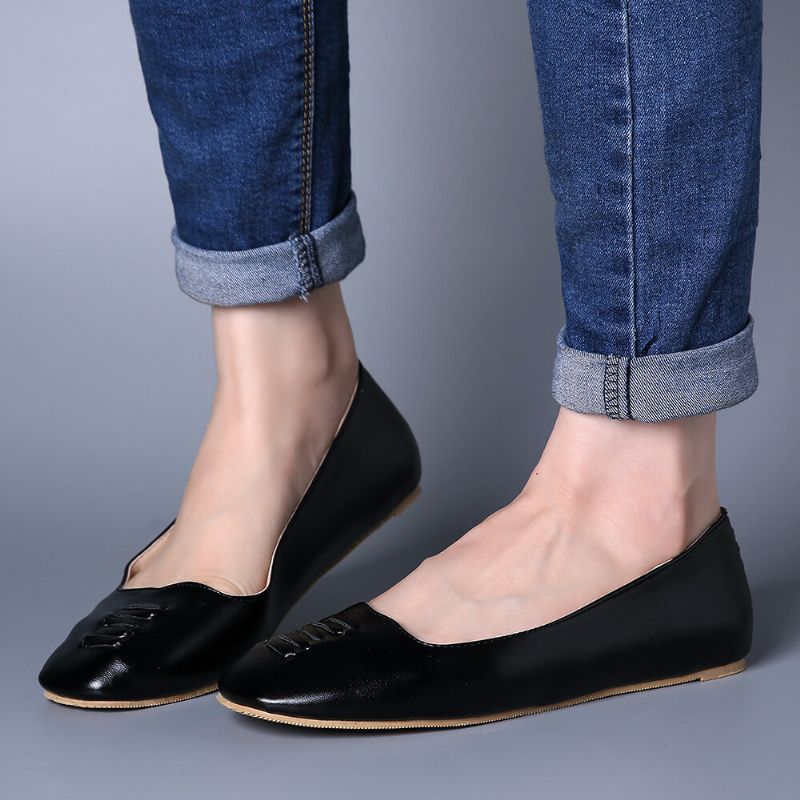 Bequeme Leichte Slip-on-slipper Mit Eckiger Zehenpartie Für Damen