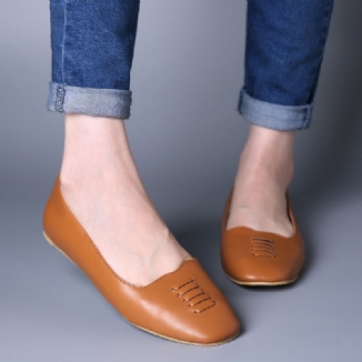 Bequeme Leichte Slip-on-slipper Mit Eckiger Zehenpartie Für Damen