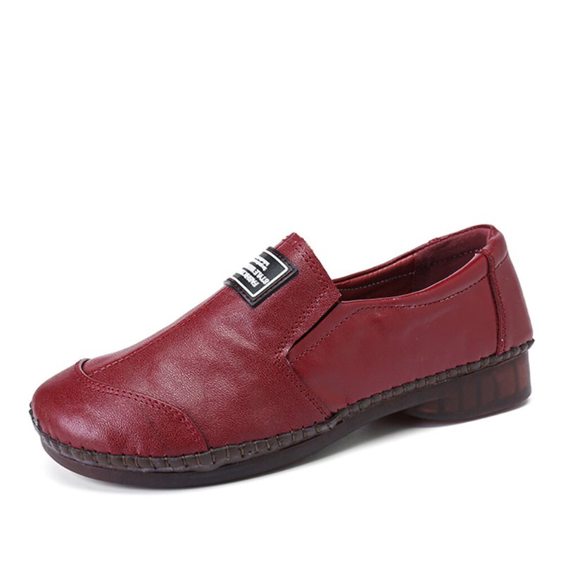 Bequeme Weiche Rutschfeste Damen-loafer Aus Echtem Leder