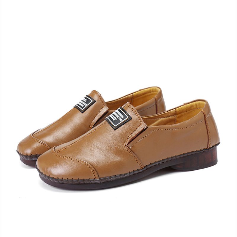 Bequeme Weiche Rutschfeste Damen-loafer Aus Echtem Leder