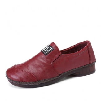 Bequeme Weiche Rutschfeste Damen-loafer Aus Echtem Leder