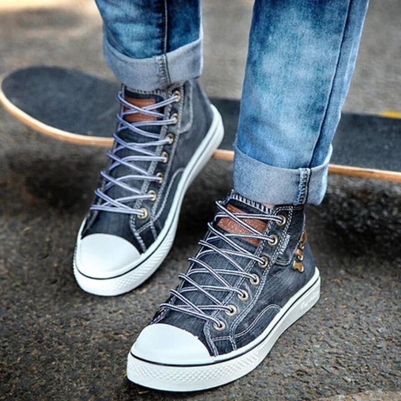 Damen-denim Bequeme Tragbare Lässige Sportliche High-top-flats