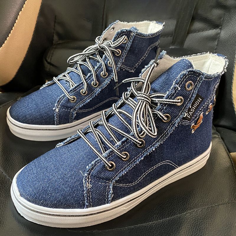 Damen-denim Bequeme Tragbare Lässige Sportliche High-top-flats