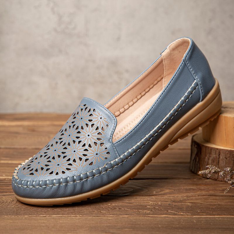 Damen Floewrs Hohle Bequeme Rutschfeste Lässige Flache Loafer