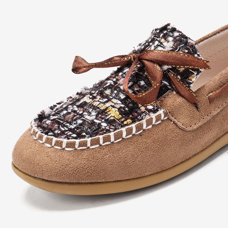 Damen-schmetterlingsknoten-dekor Kleiner Duft Windbequeme Atmungsaktive Lässige Slip-on-loafer