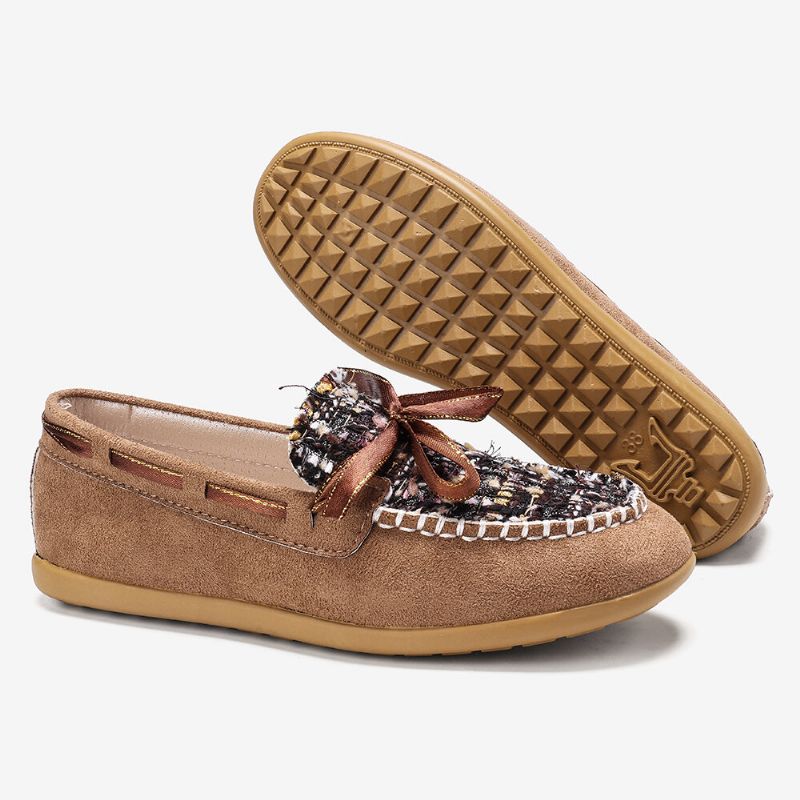 Damen-schmetterlingsknoten-dekor Kleiner Duft Windbequeme Atmungsaktive Lässige Slip-on-loafer