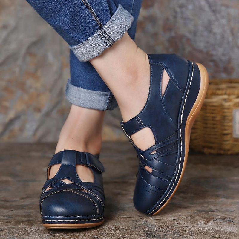 Frauen Aushöhlen Bequeme Atmungsaktive Spring Flats Freizeitschuhe