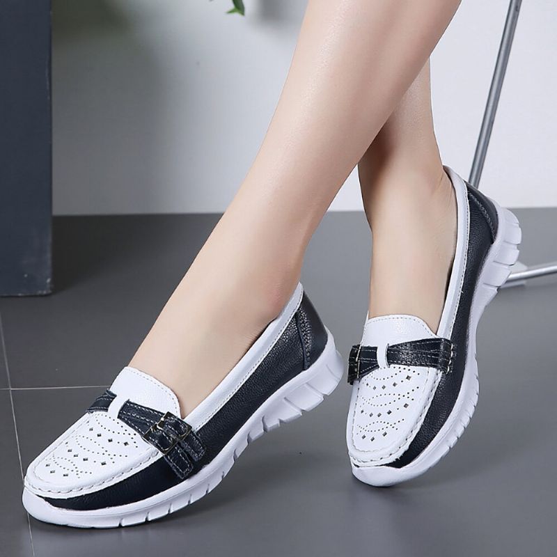 Frauen Walking Holow Rutschfeste Lässige Slip-on-flats