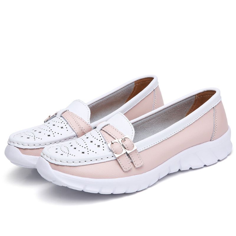 Frauen Walking Holow Rutschfeste Lässige Slip-on-flats