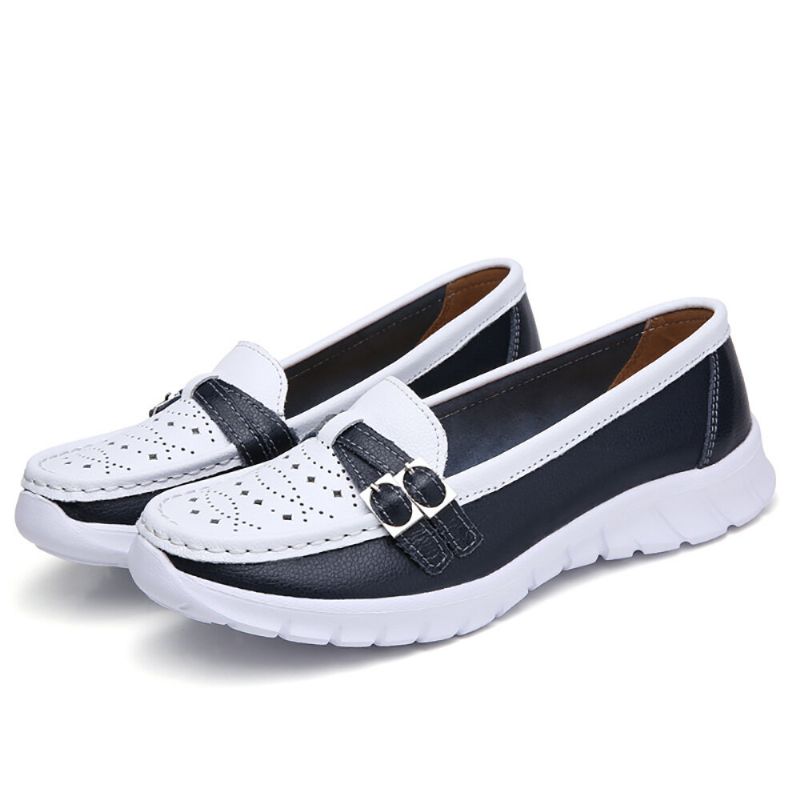 Frauen Walking Holow Rutschfeste Lässige Slip-on-flats