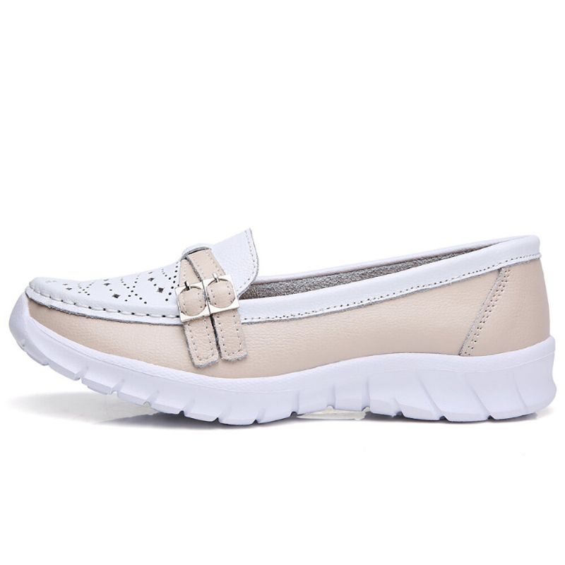 Frauen Walking Holow Rutschfeste Lässige Slip-on-flats