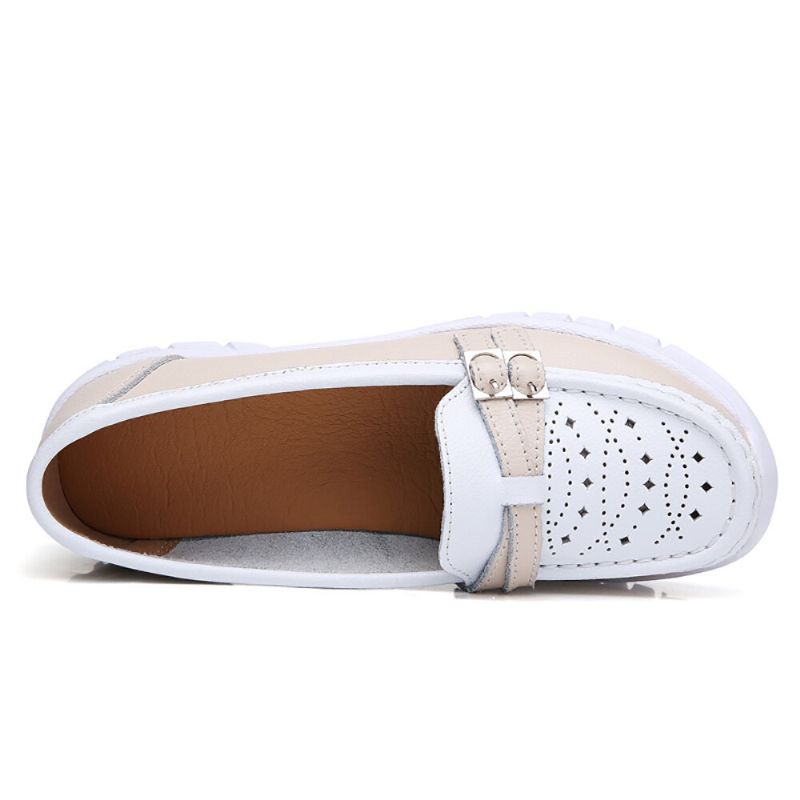 Frauen Walking Holow Rutschfeste Lässige Slip-on-flats