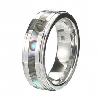 Classic 6mm Wolframcarbid Ring Shell Wolfram Steel Colorfast Antiallergische Ringe Für Männer Frauen