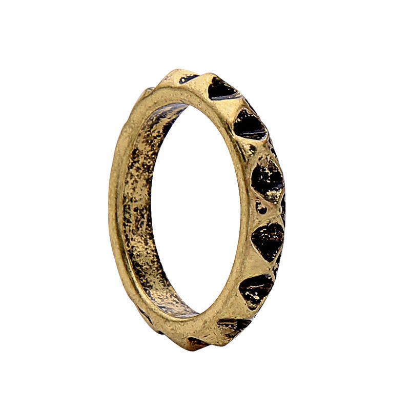 Double Layer Strass Fingerring African Bronze Frauen Ring Für Geschenk