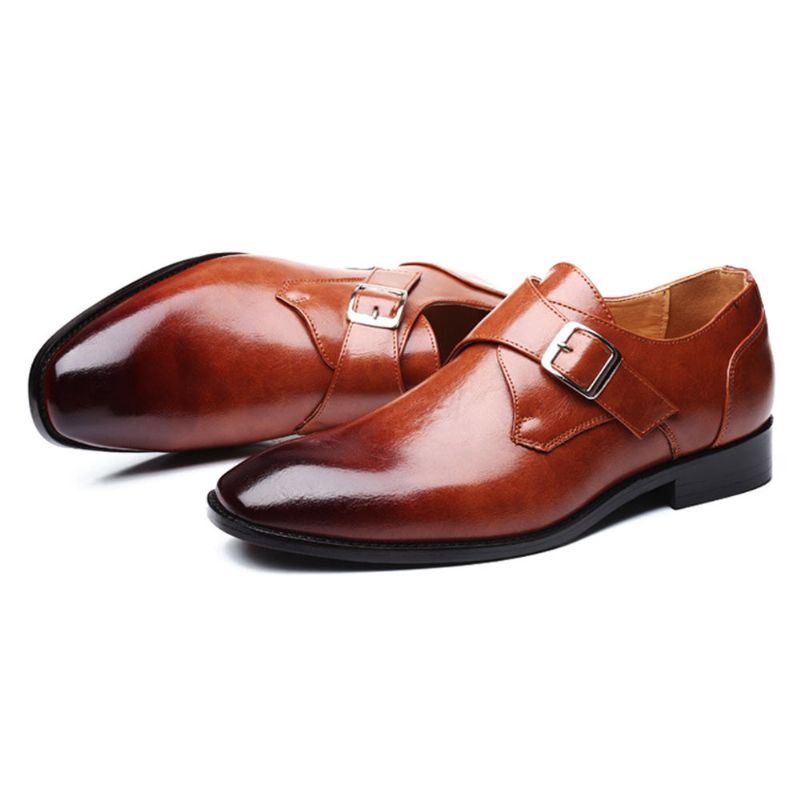 Atmungsaktive Bequeme Formelle Business-schuhe Mit Eckiger Zehenpartie