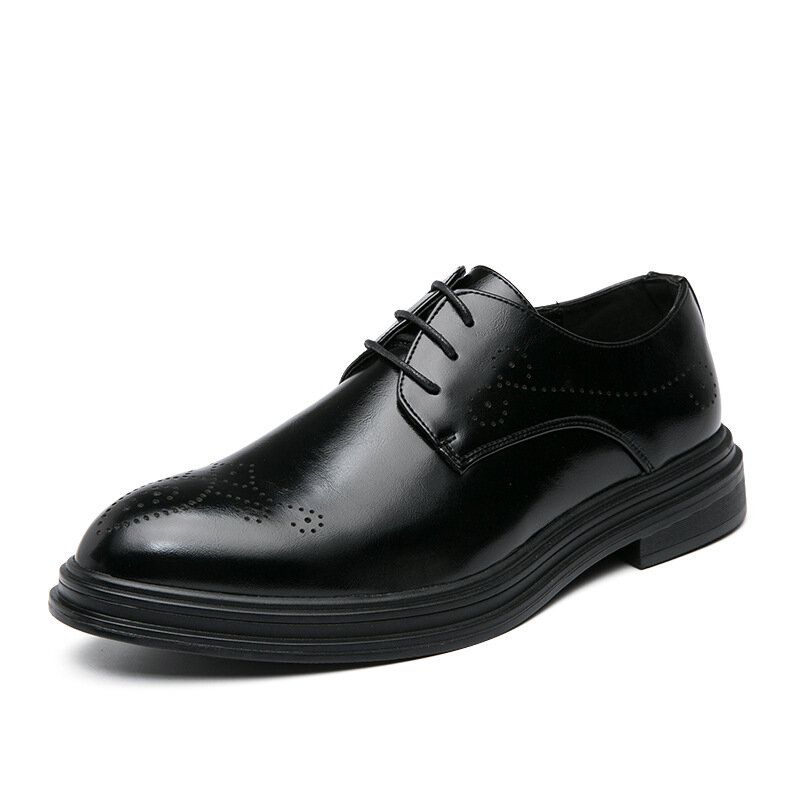 Atmungsaktive Bequeme Spitze Zehen-vintage-oxford-business-business-schuhe Für Herren