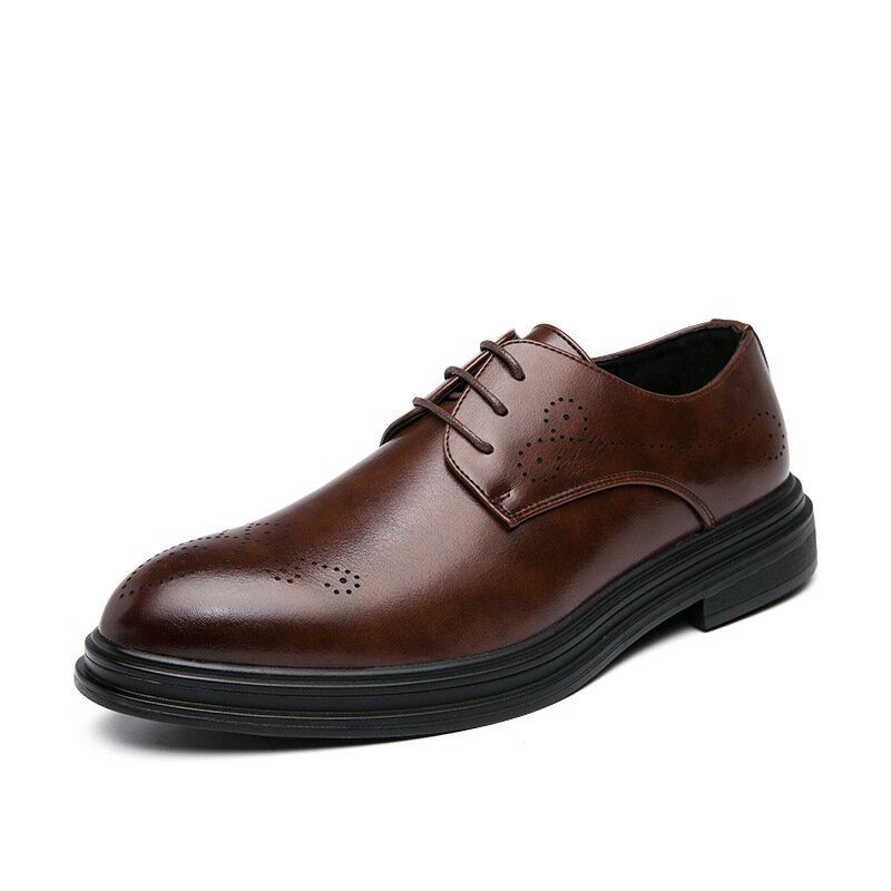 Atmungsaktive Bequeme Spitze Zehen-vintage-oxford-business-business-schuhe Für Herren