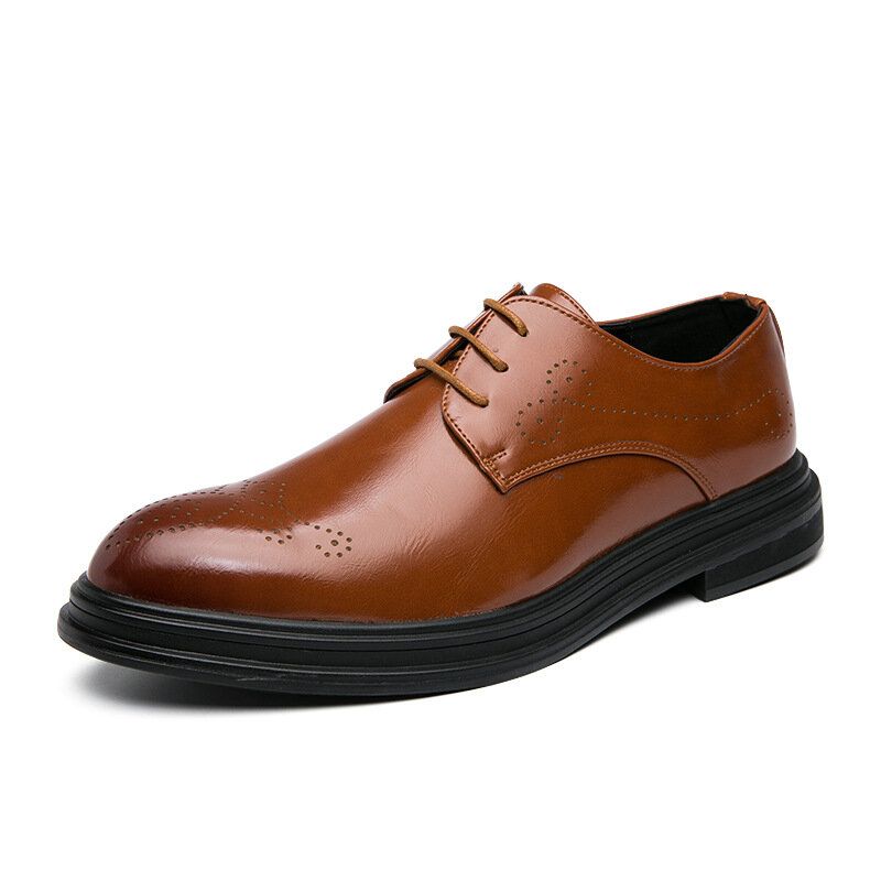 Atmungsaktive Bequeme Spitze Zehen-vintage-oxford-business-business-schuhe Für Herren