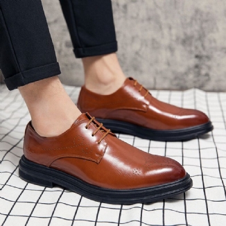 Atmungsaktive Bequeme Spitze Zehen-vintage-oxford-business-business-schuhe Für Herren