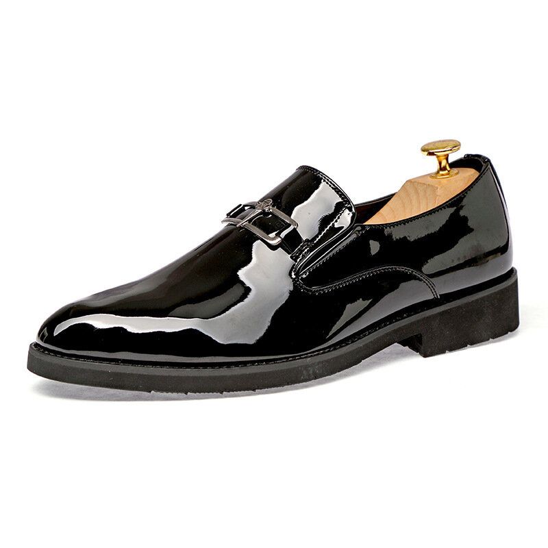 Atmungsaktive Rutschfeste Vintage-business-casual-kleiderschuhe Mit Spitzer Zehenpartie Für Herren