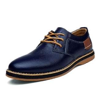 Bequeme Oxfords Freizeitschuhe Aus Echtem Leder Im Britischen Stil Für Herren