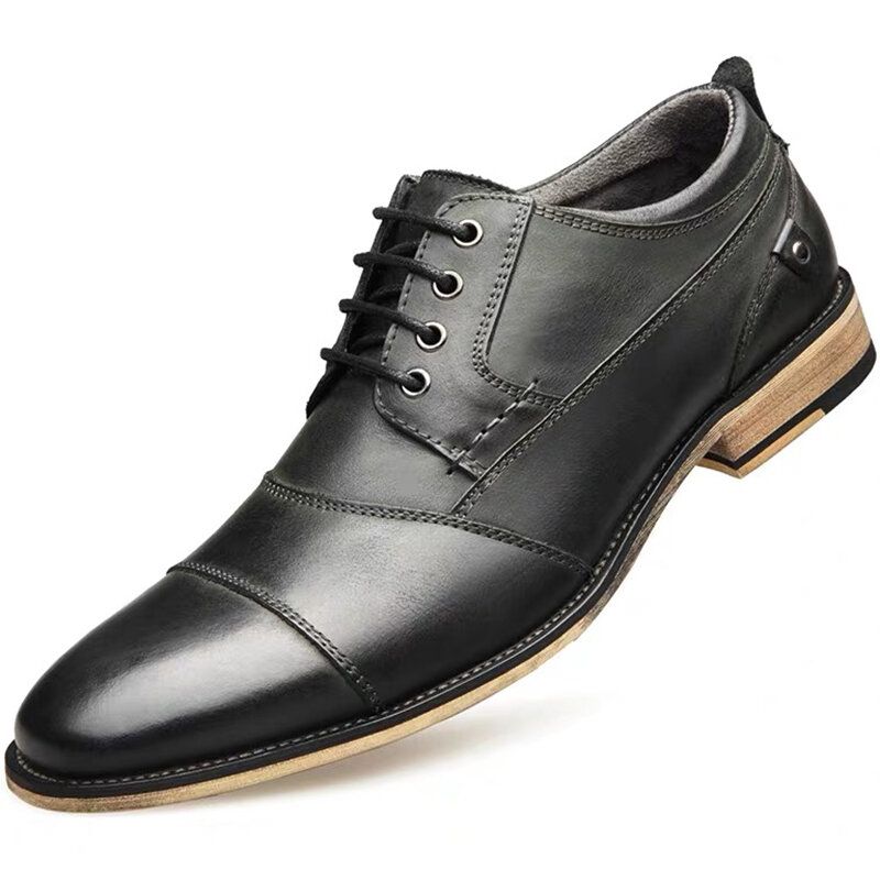 Bequeme Rutschfeste Business-casual-formelle Schuhe Zum Schnüren Für Herren