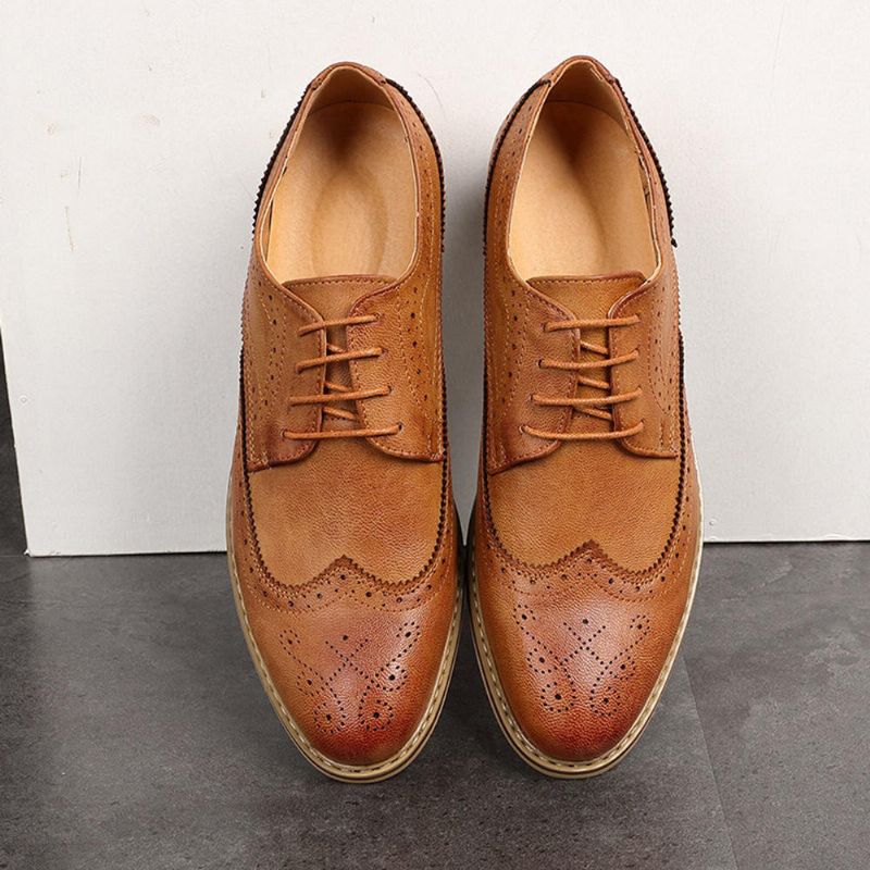 Brogue Geschnitzte Lässige Weiche Business-leder-oxfords