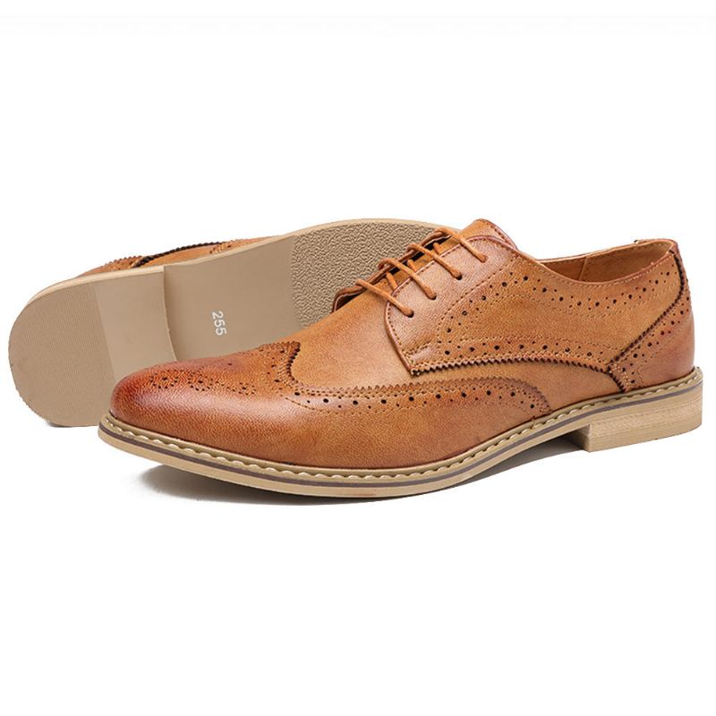 Brogue Geschnitzte Lässige Weiche Business-leder-oxfords