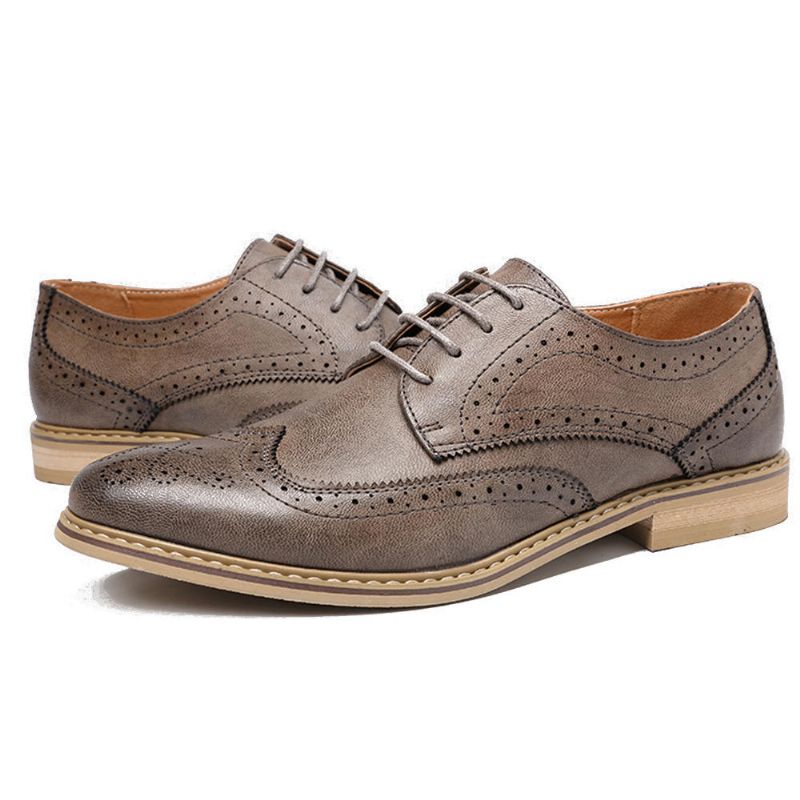 Brogue Geschnitzte Lässige Weiche Business-leder-oxfords