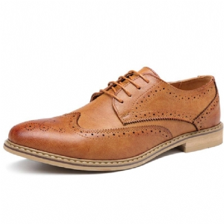 Brogue Geschnitzte Lässige Weiche Business-leder-oxfords