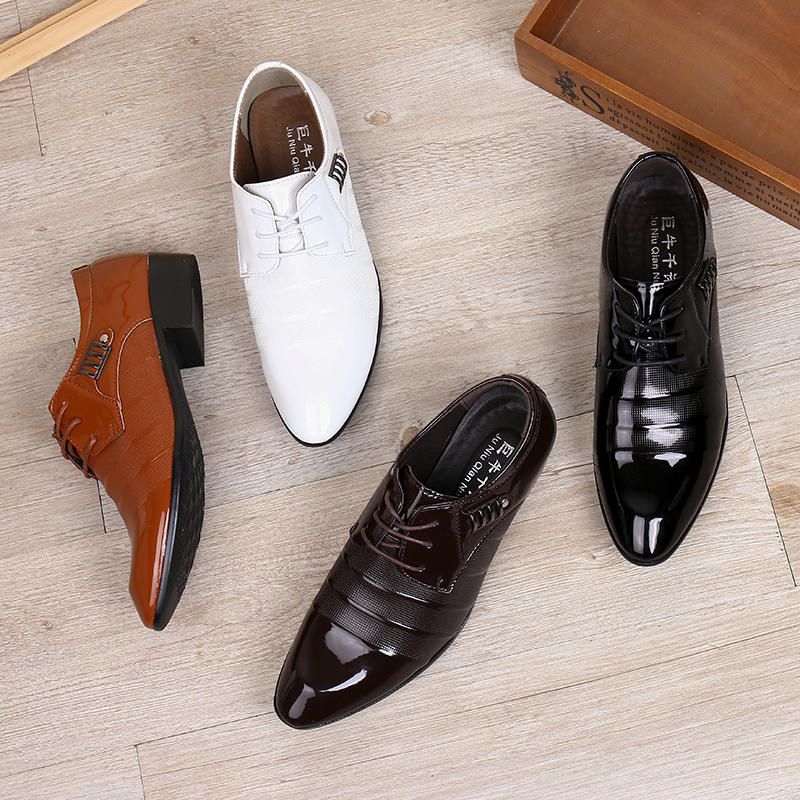 Business Business-schuh Aus Weichem Leder Für Herren Lässige Oxfords